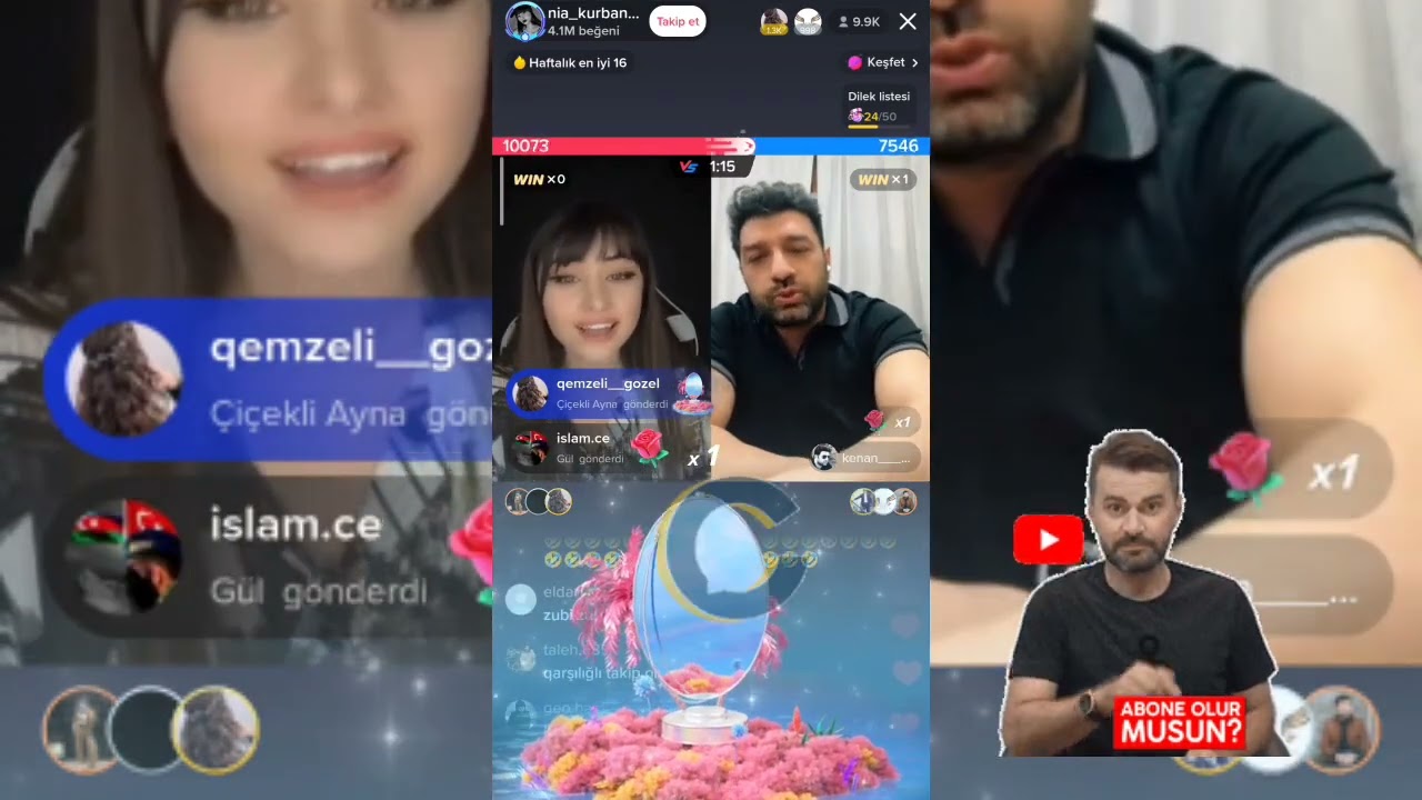 Kənan MM Nia Kurbanova Kənan uduzdu sincab səsi ilə danışdı Nia zəifsən deyib canlı yayimdan qaçdı