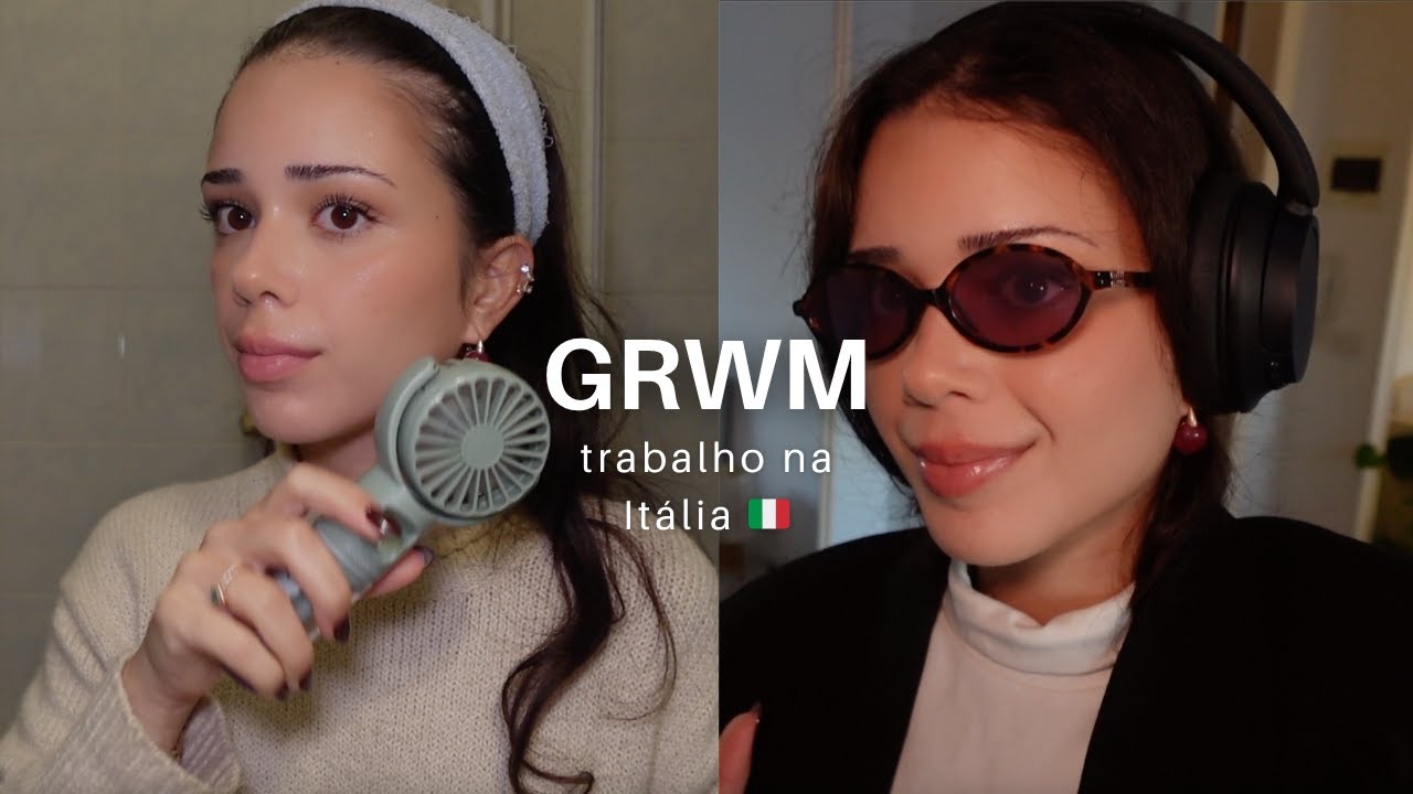 Arrume-se comigo para o trabalho na Itália 🇮🇹✨ rotina real de escritório