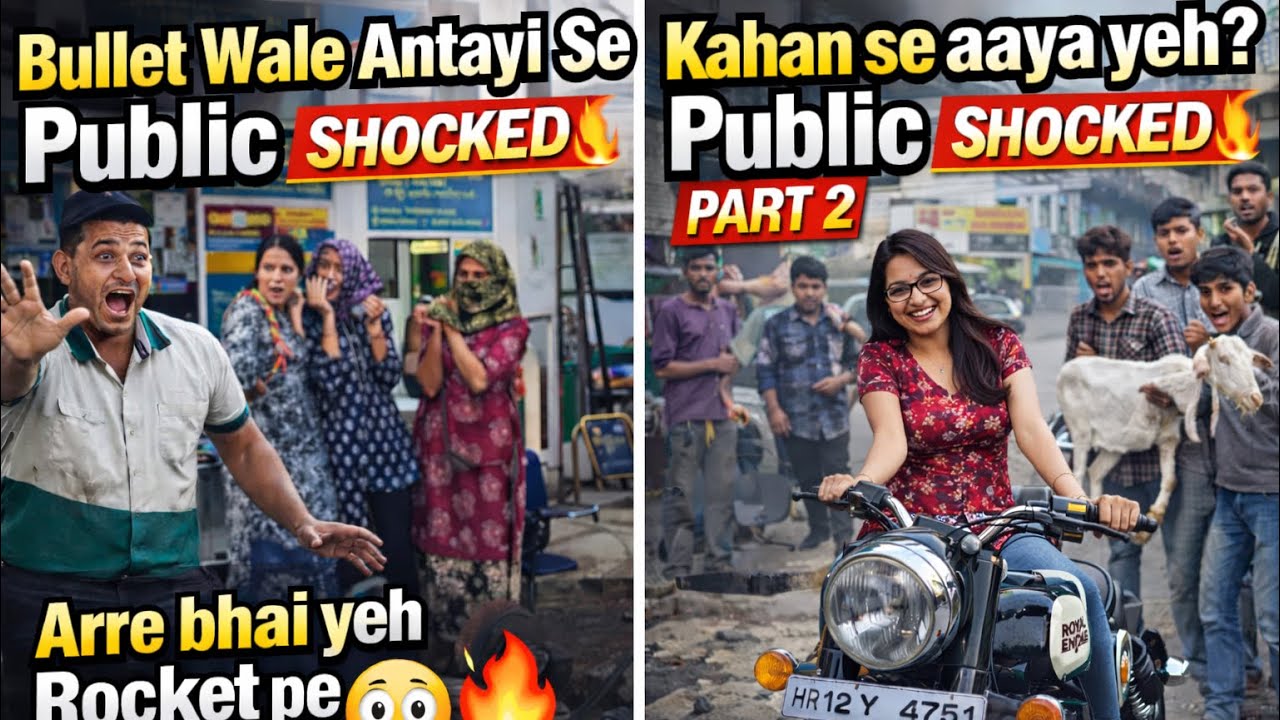 “Bullet Par Ladki… Public Ka Reaction MAX! 🔥 | Part 2”