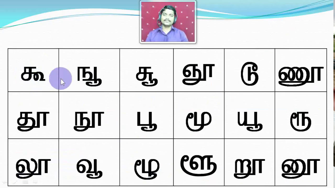 #8. Tamil Alphabets - SAKTHI INFOTECH