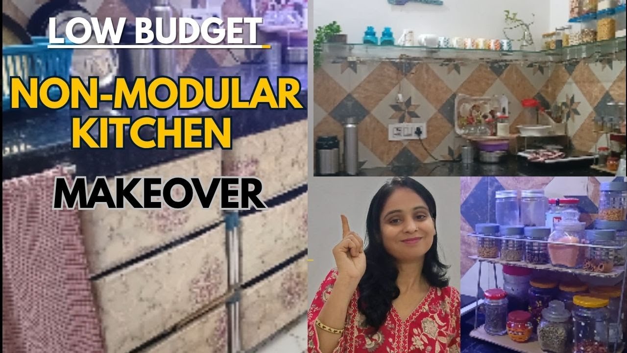 Non-Modular Kitchen Makeover | Real Indian Homemaker Style Kitchen Reset