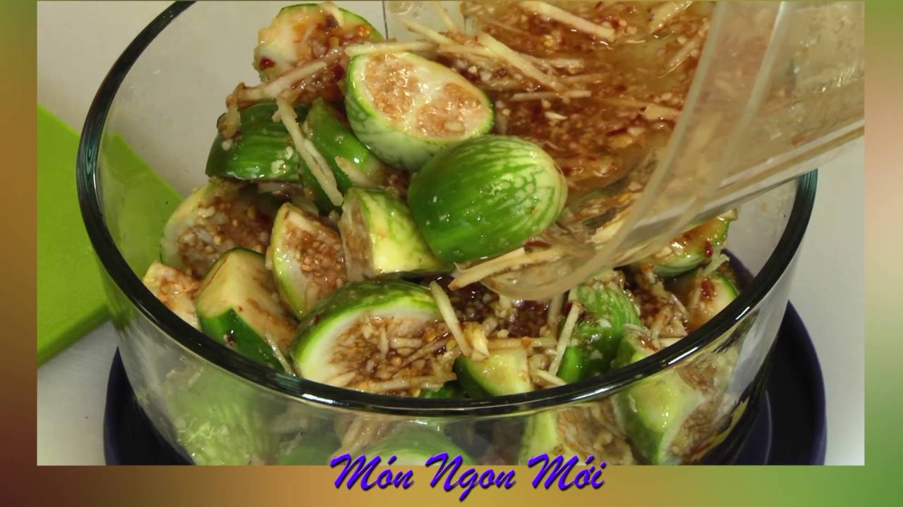 Uyen Thy's Cooking - Cà Pháo Dằm Mắm và Canh Rau Đai