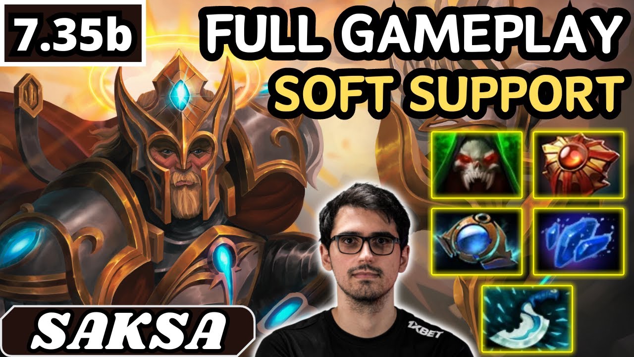 7.35b - Saksa OMNIKNIGHT Soft Support Gameplay 21 ASSISTS - Dota 2 Full Match Gameplay