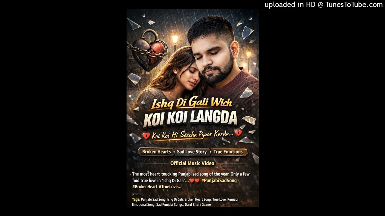 Ishq Di Gali Wich Koi Koi Langda 💔 | Official Music Video | Punjabi Sad Song 2026