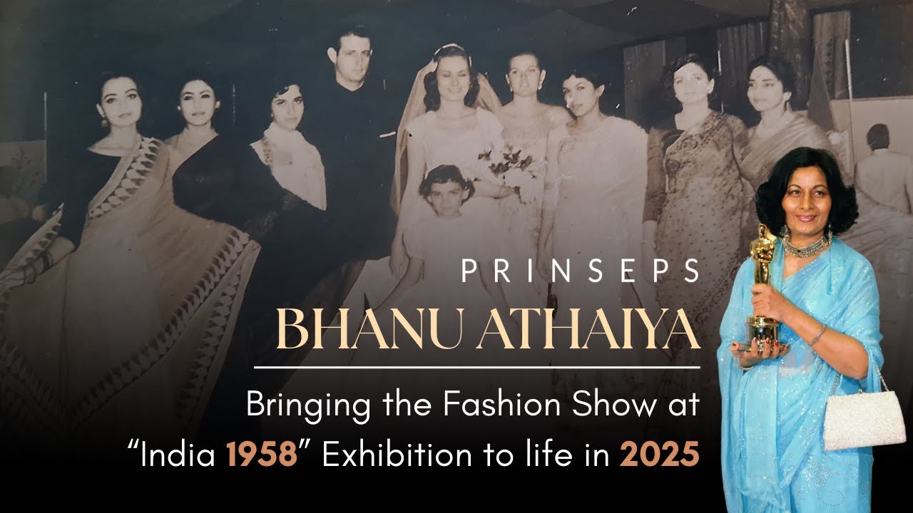 Bhanu Athaiya's Fashion Show at &ldquo;India 1958&rdquo; Exhibition - Reimagined with AI (Ver.1)