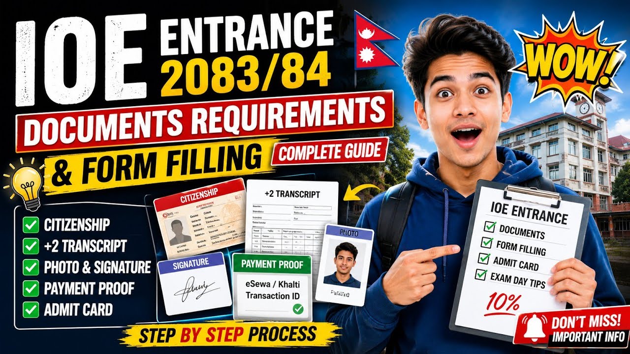  How to Fill IOE Entrance Form 2083/84 Online (Avoid These Mistakes!) 🛑