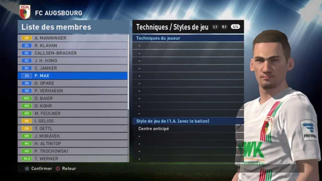 [PES 2016] FC Augsburg players