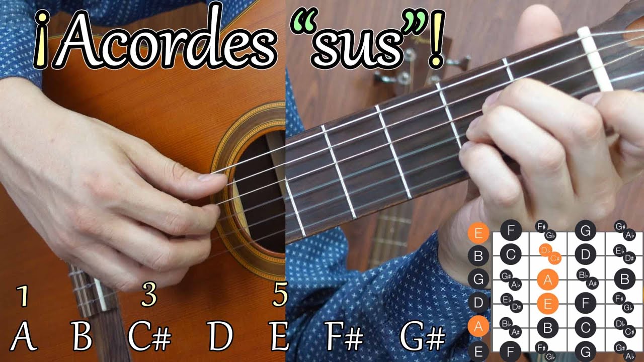 ¡Cómo usar acordes sus2 y sus4 fácil y rápido!🧐 - ¿Qué son los acordes 
