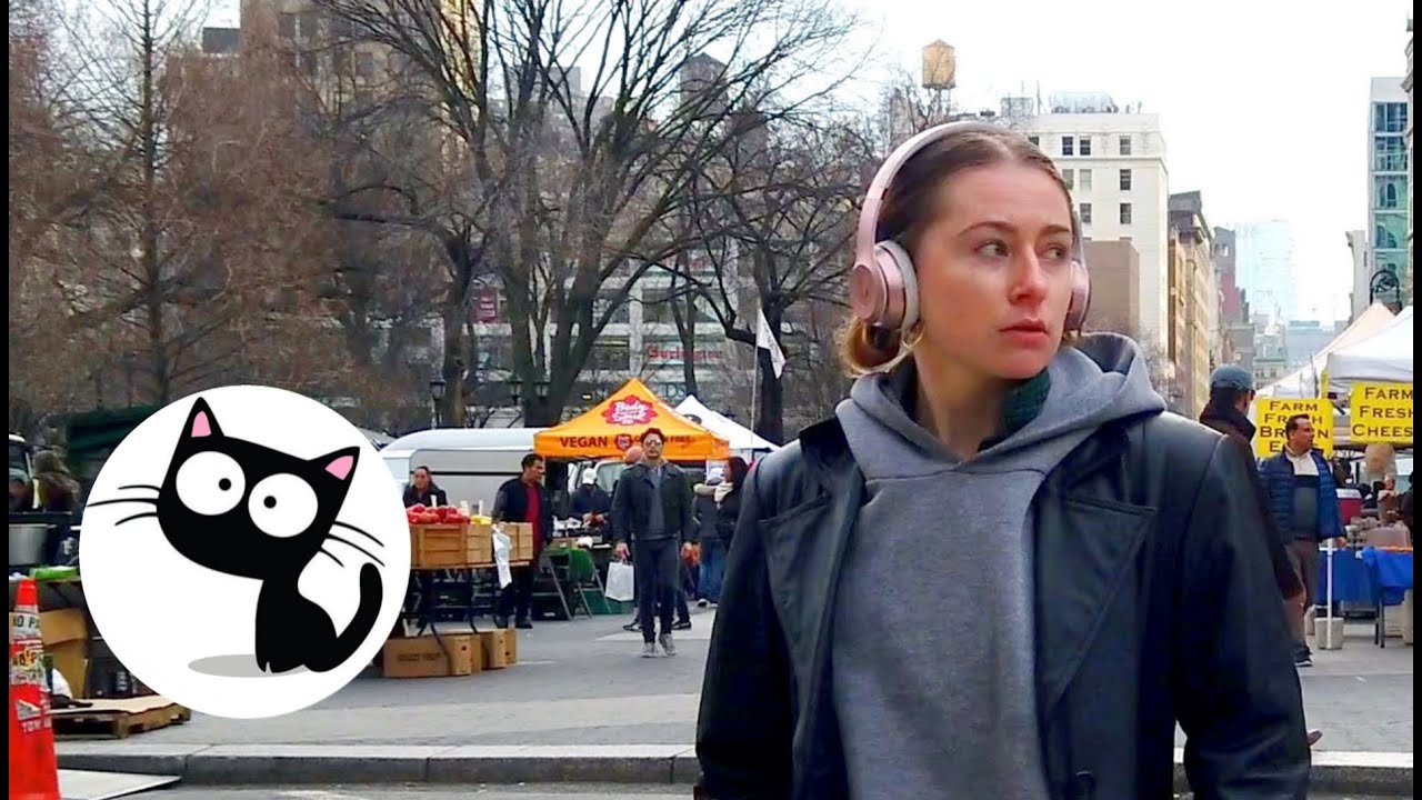 Midtown & Downtown Manhattan, Farmer Food Market Walking Tour in 4K, Broadway, New York City 2020