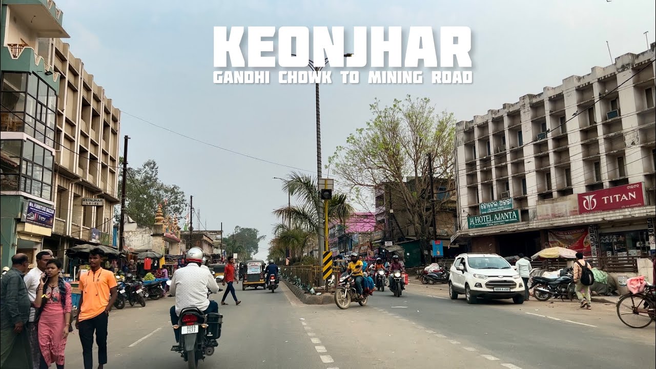 4K Drive in Keonjhar From Gandhi Chowk to Mining Road