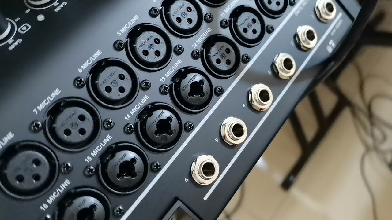 test mixer  Mackie DL 1608 digital