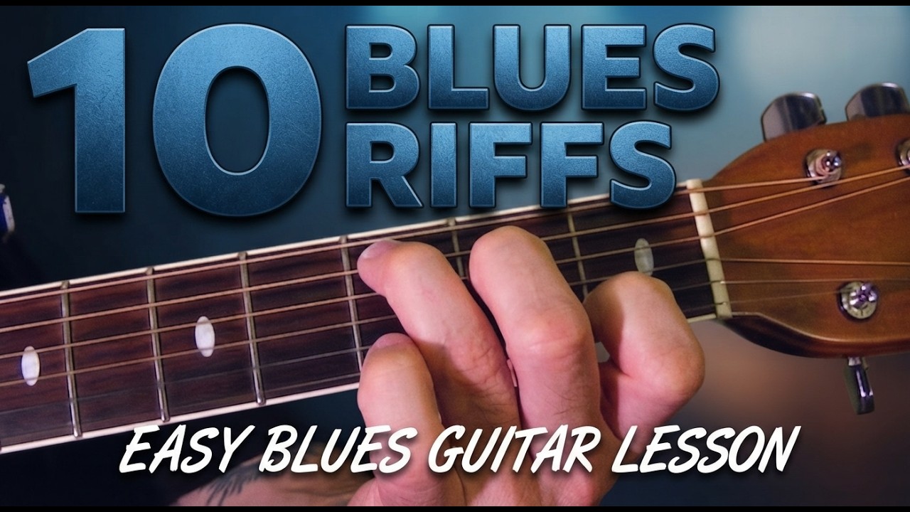 10 MUST LEARN BLUES RIFFS!! Guitar Lesson