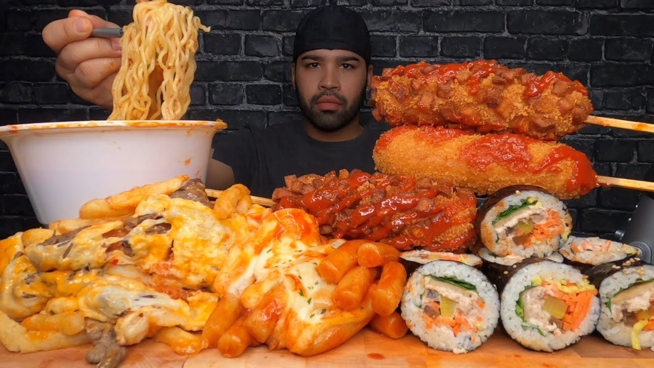 KOREAN STREET FOOD MUKBANG