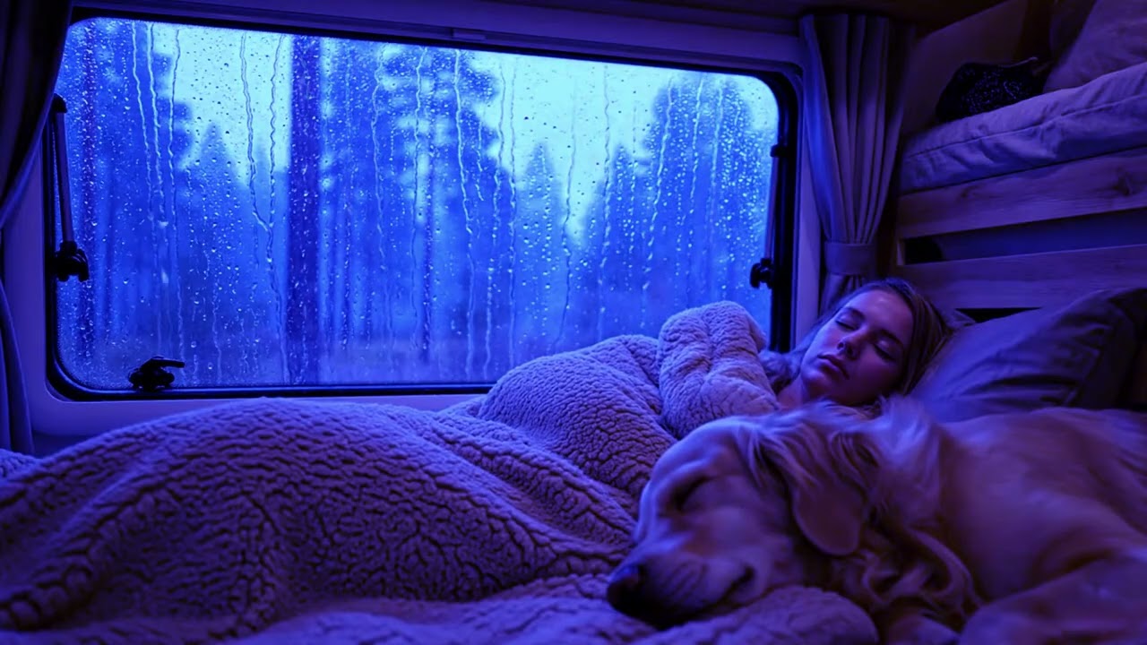 Tranquil Rest with Rain and Thunder for Emotional Balance