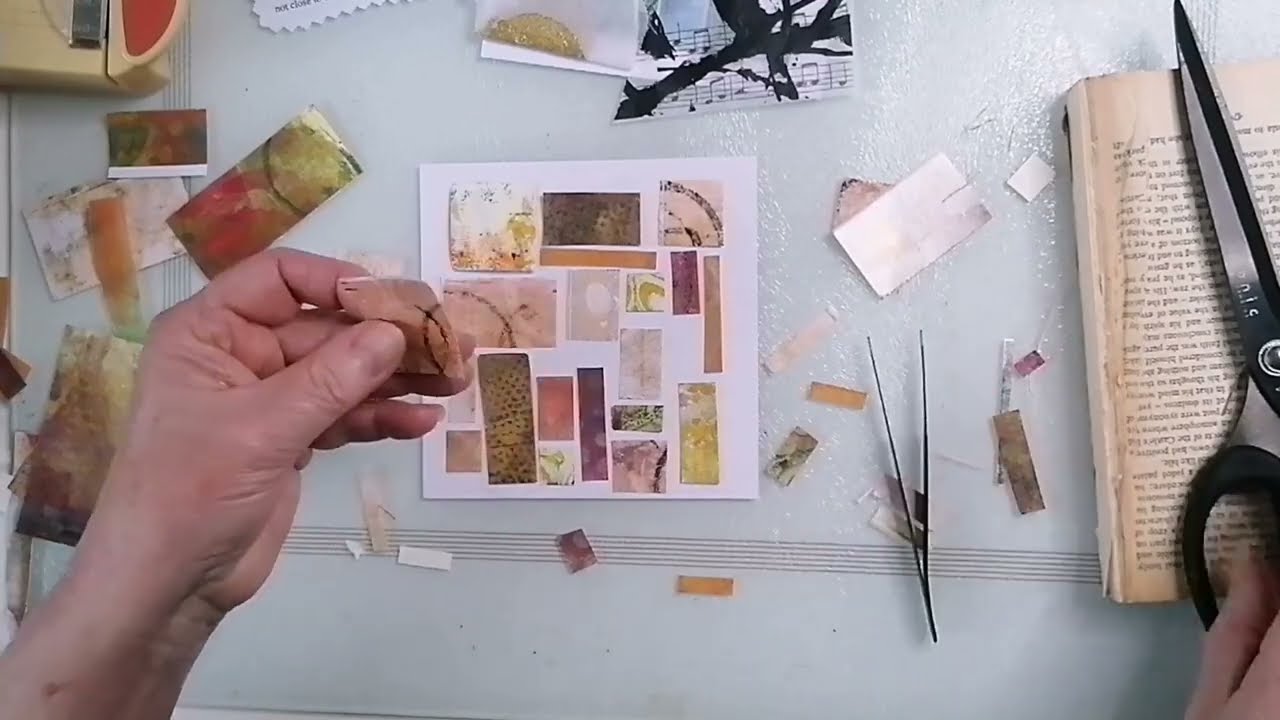 Making my last piece for the Catherine Rains  collage breakthrough @catrains.artist 