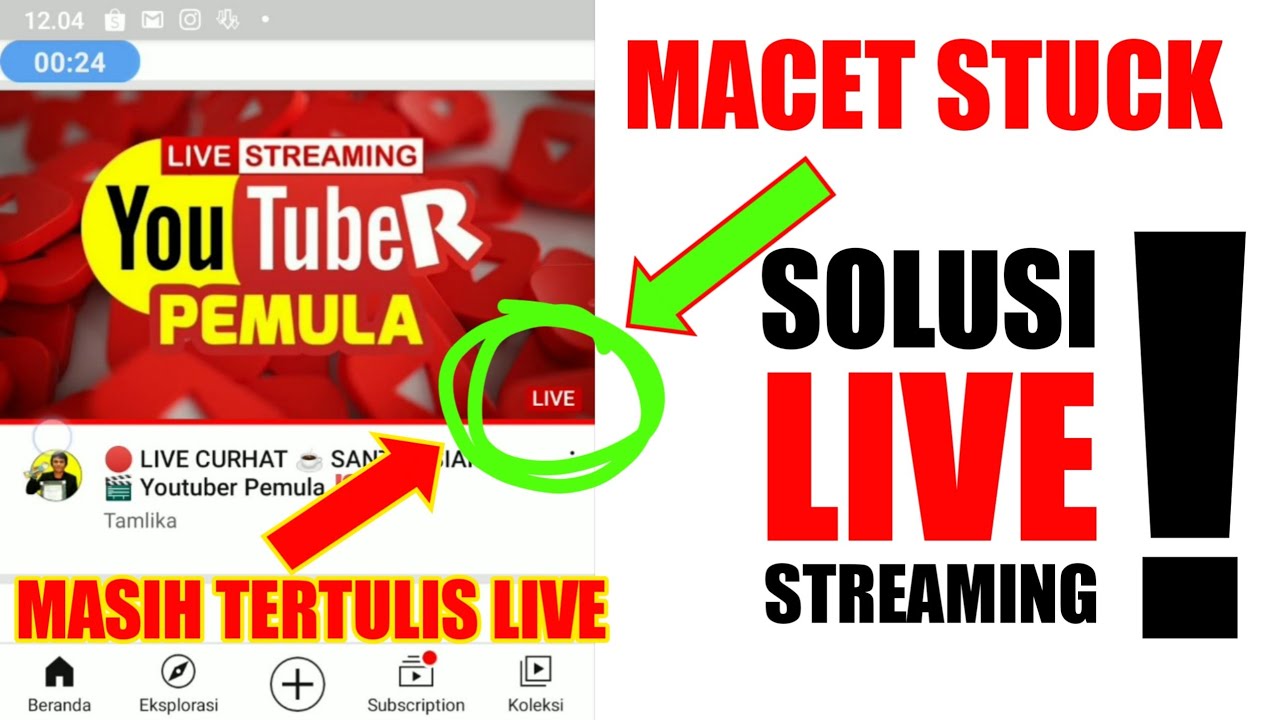 LIVE STREAMING MACET ‼️Cara Mengatasi Live Streaming Stuck ❗Tidak Mau Berhenti (Tetap Tertulis Live)