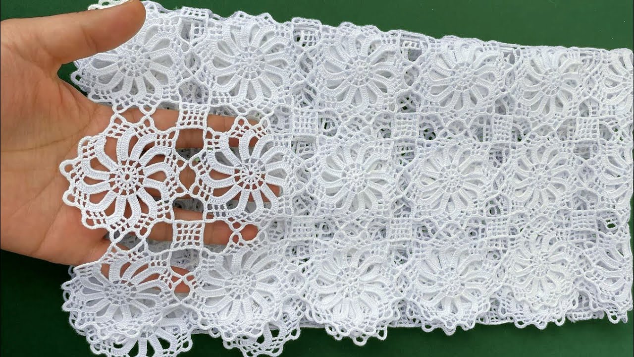 Easy Crochet Pattern | Simple & Elegant Lace Motif Crochet Tutorial