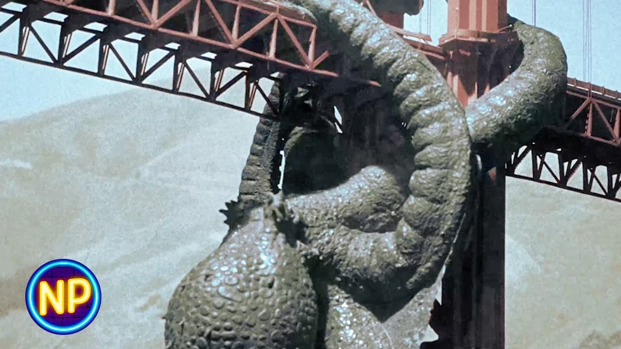 The Monster Destroys the Golden Gate Bridge | It Came From Beneath The Sea (1955) | Now Playing