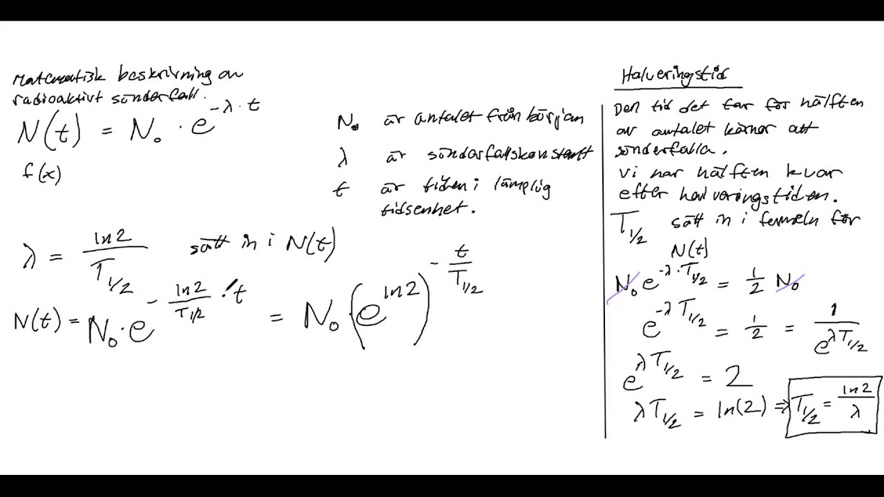 Fy1 Matematisk beskrivning av s&ouml;nderfall
