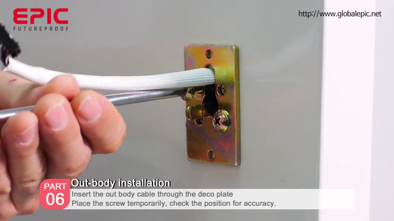 Epic TRIPLEX 3way Digital Door Lock installation Guide
