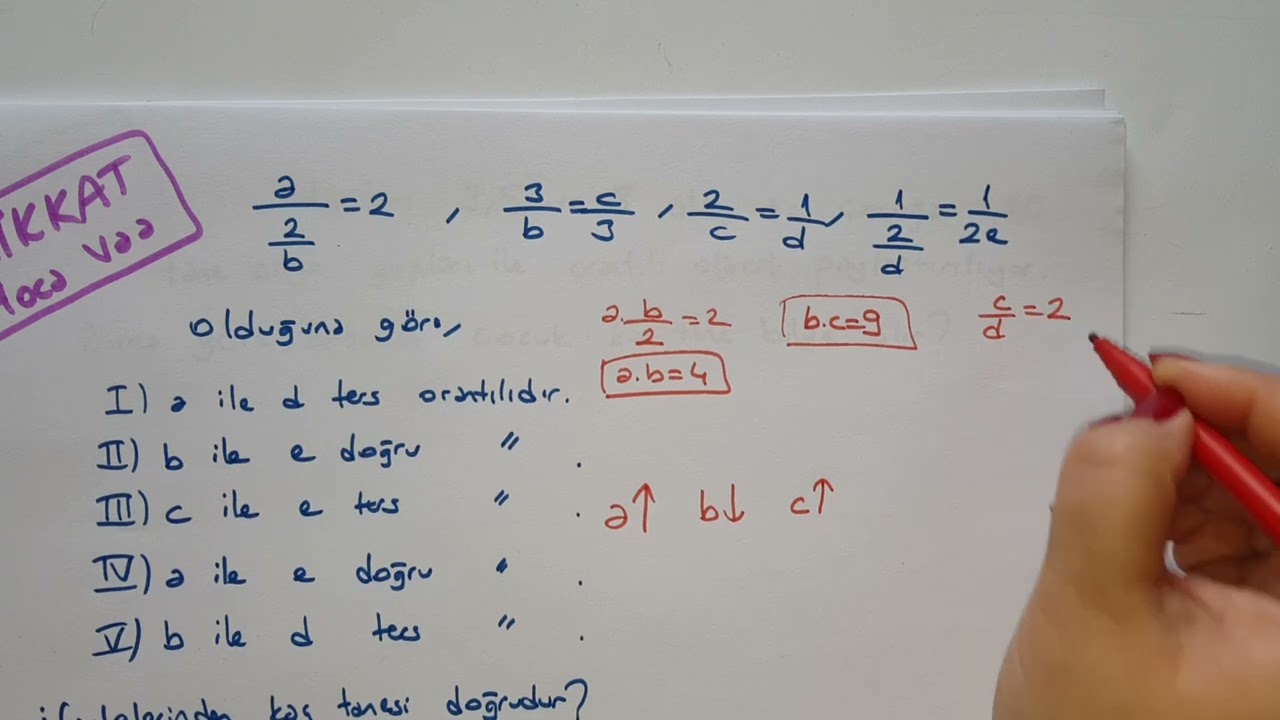 Orantı Çeşitleri / Oran Orantı #2