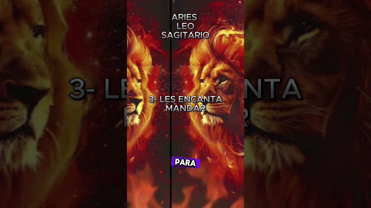 Caracter&iacute;sticas de los signos de fuego. #aries #leo #sagitario