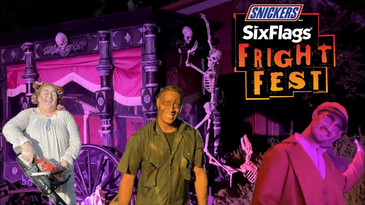 Fright Fest at Six Flags Discovery Kingdom 2025 with maze footage 