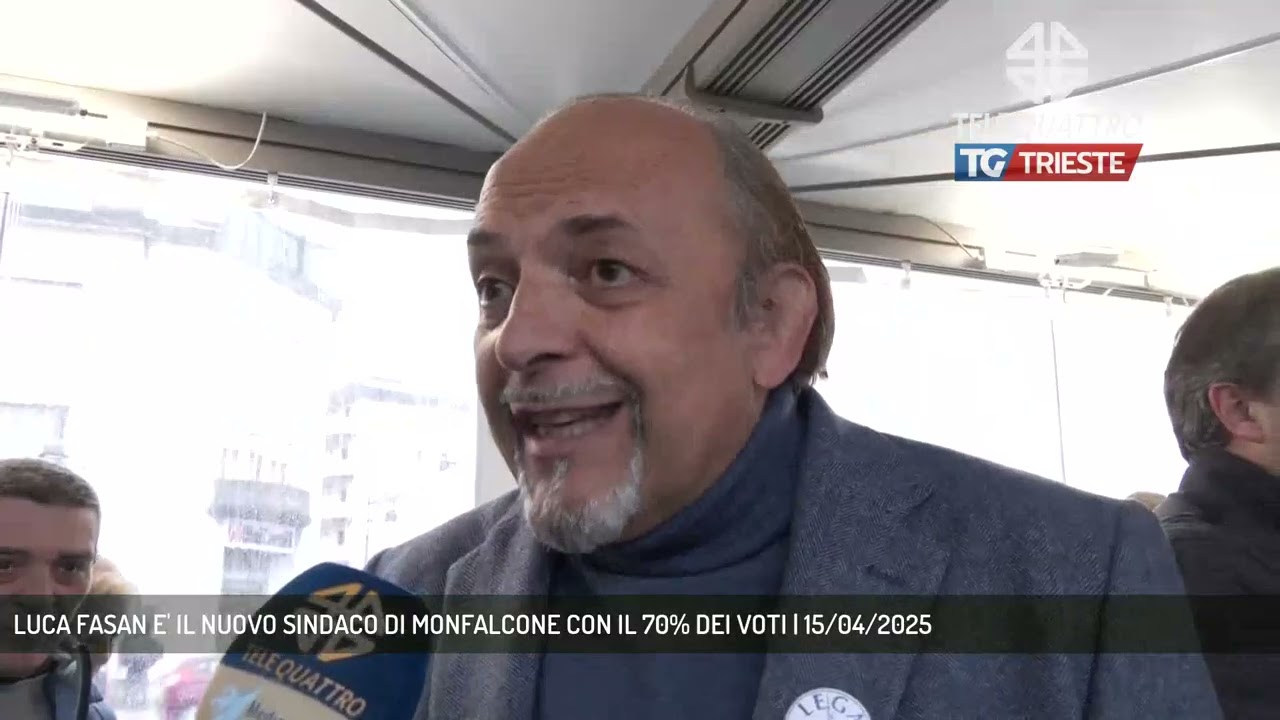 LUCA FASAN E' IL NUOVO SINDACO DI MONFALCONE CON IL 70% DEI VOTI | 15/04/2025