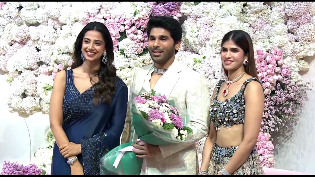 Meenakshi Chaudhary At Allu Sirish Wedding Reception | Allu Arjun  | TFPC