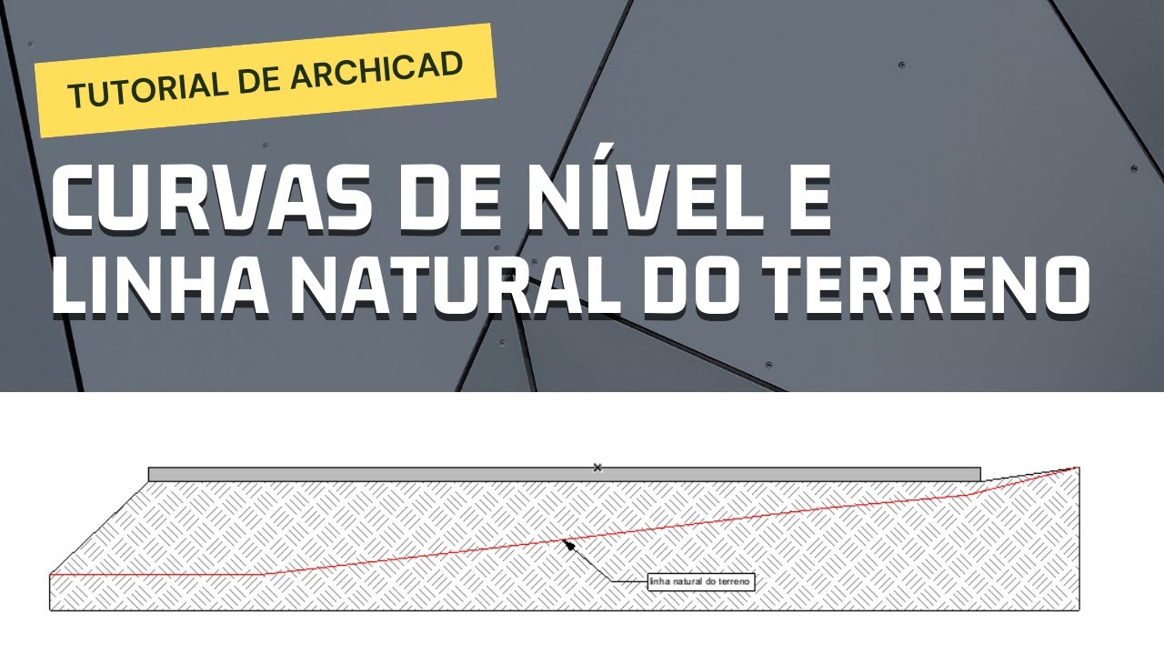 ARCHICAD - Como fazer topografia e mostrar linha natural do terreno.