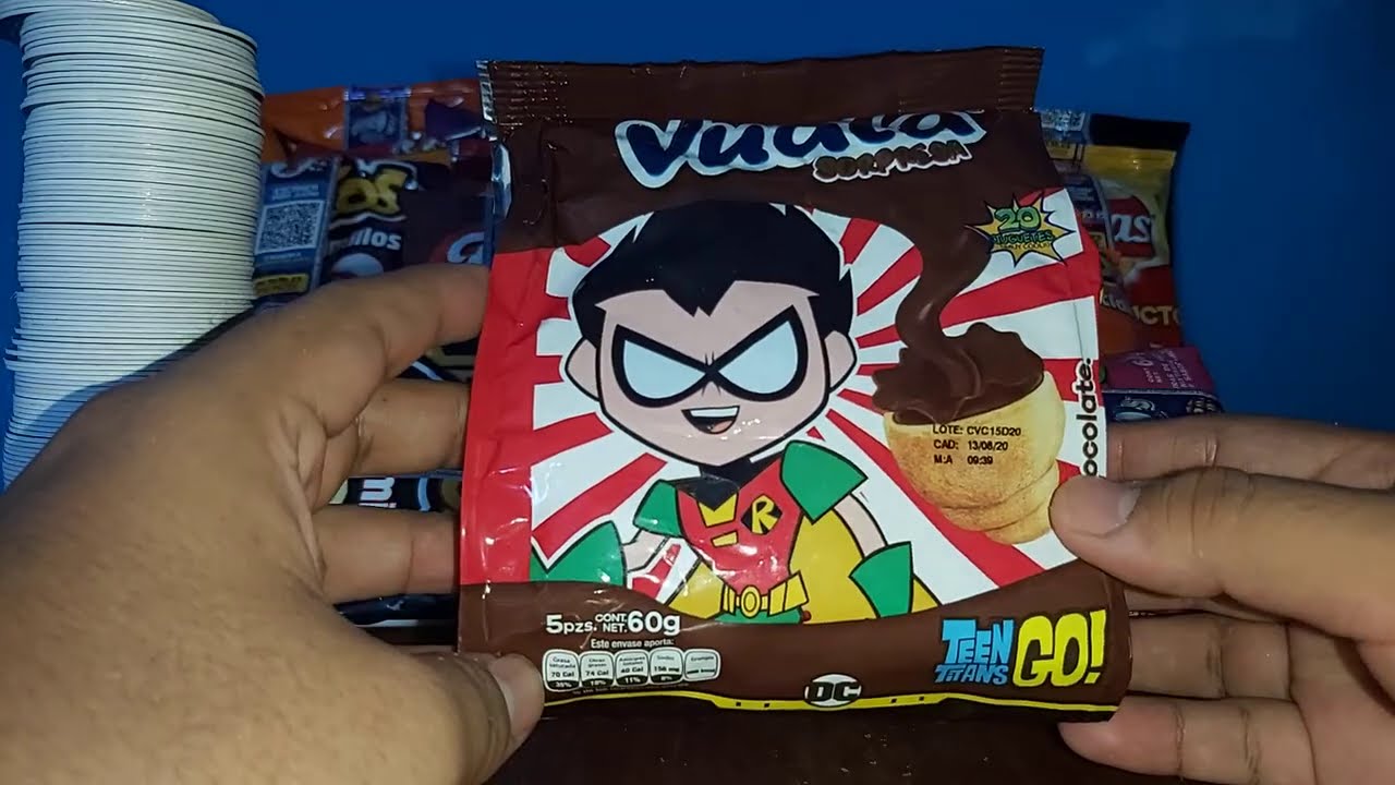 🥐VUALA SORPRESA🥐 JOVENES TITANES /Abriendo Doritos/Ruffles/Cheetos/Sabritas con tazos de pacman