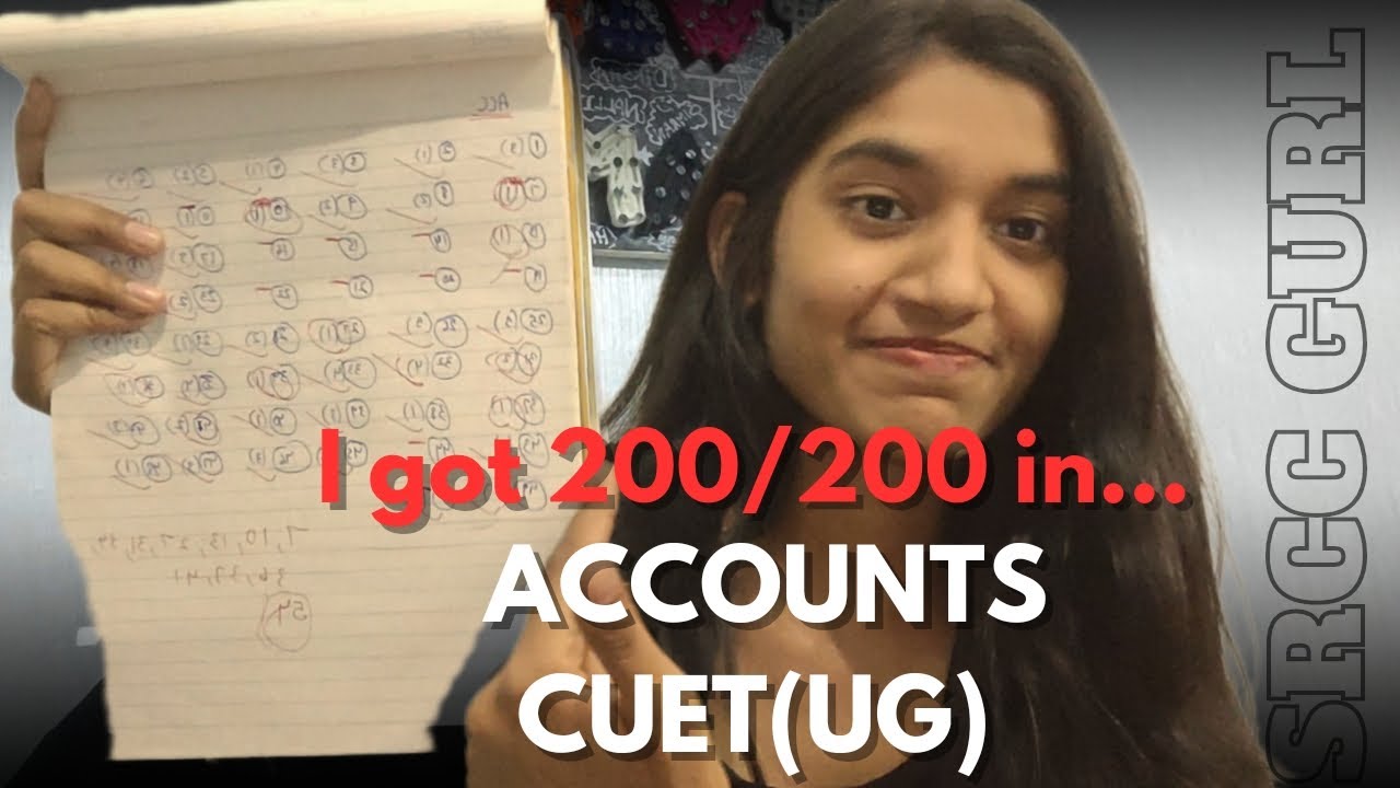 HOW I SCORED FULL IN ACCOUNTS CUET?💯||SRCC Girl Explains#cuet#accounts#cuetug
