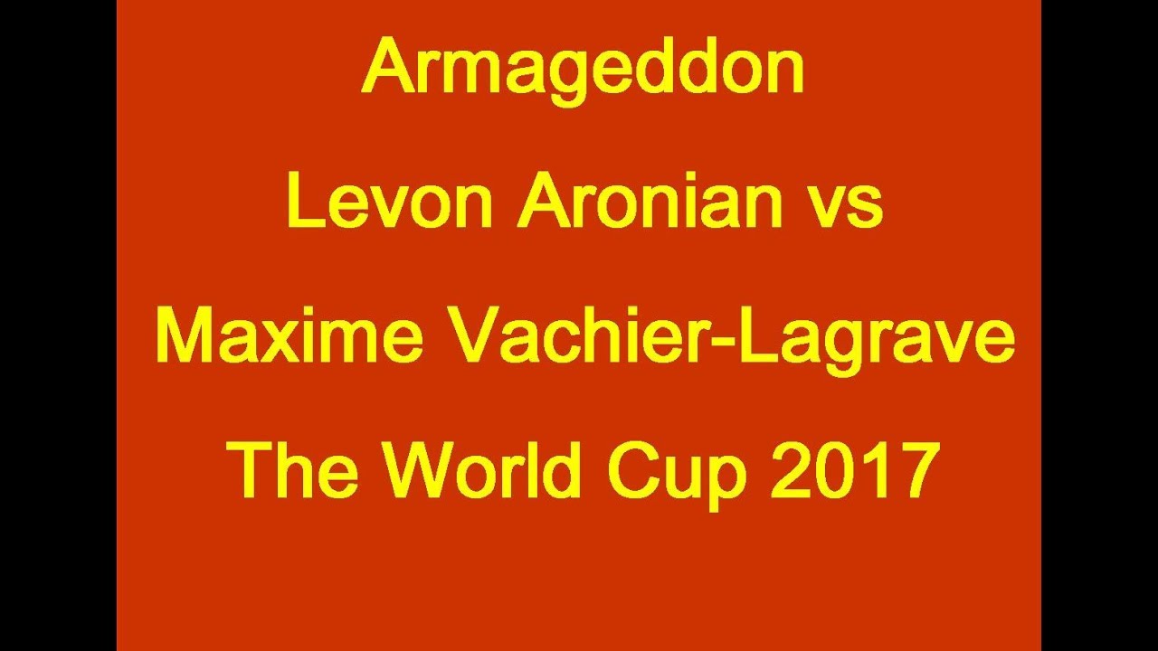 Levon Aronian vs Maxime Vachier-Lagrave:  Armageddon 2017