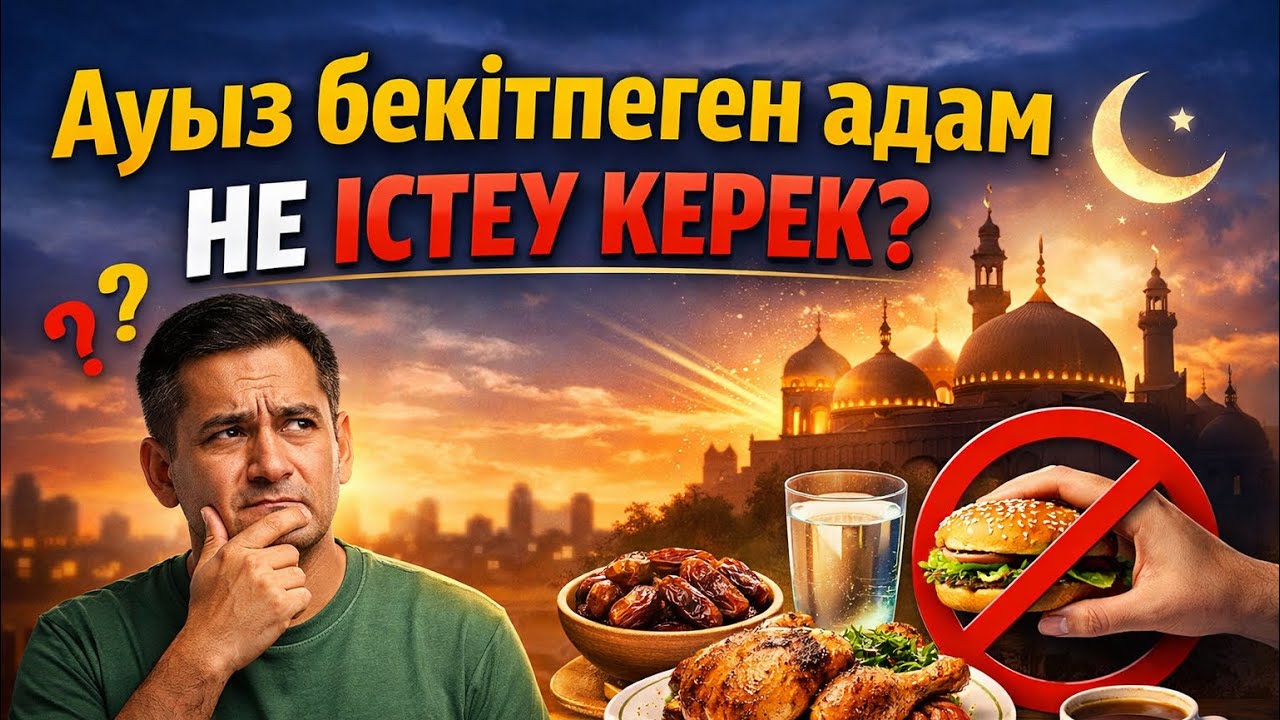 Ауыз бекітпеген адам не істей алады? Ораза ұстамаған адамның амалдары қандай болу керек
