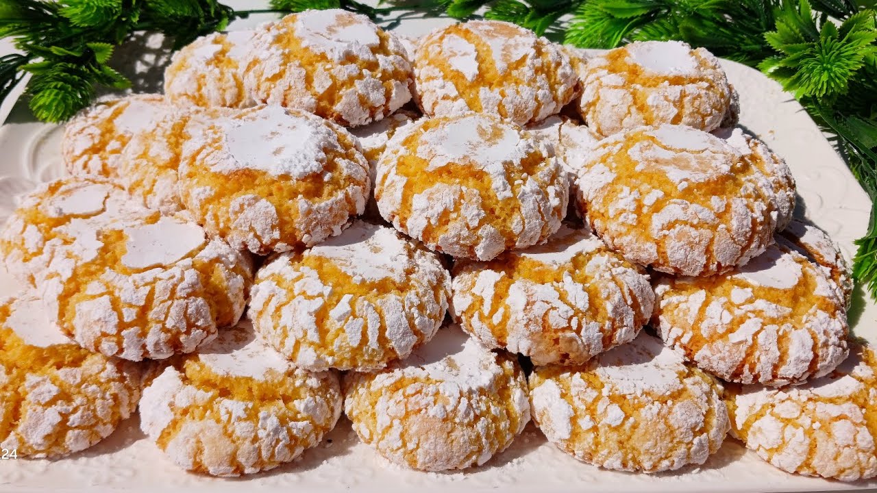 حلويات العيد 2025🚨معلكة الكوك والسميدة بدوق البرتقال🍊معلكة مشققة وناجحة على حسابي👌غريبة الكوك