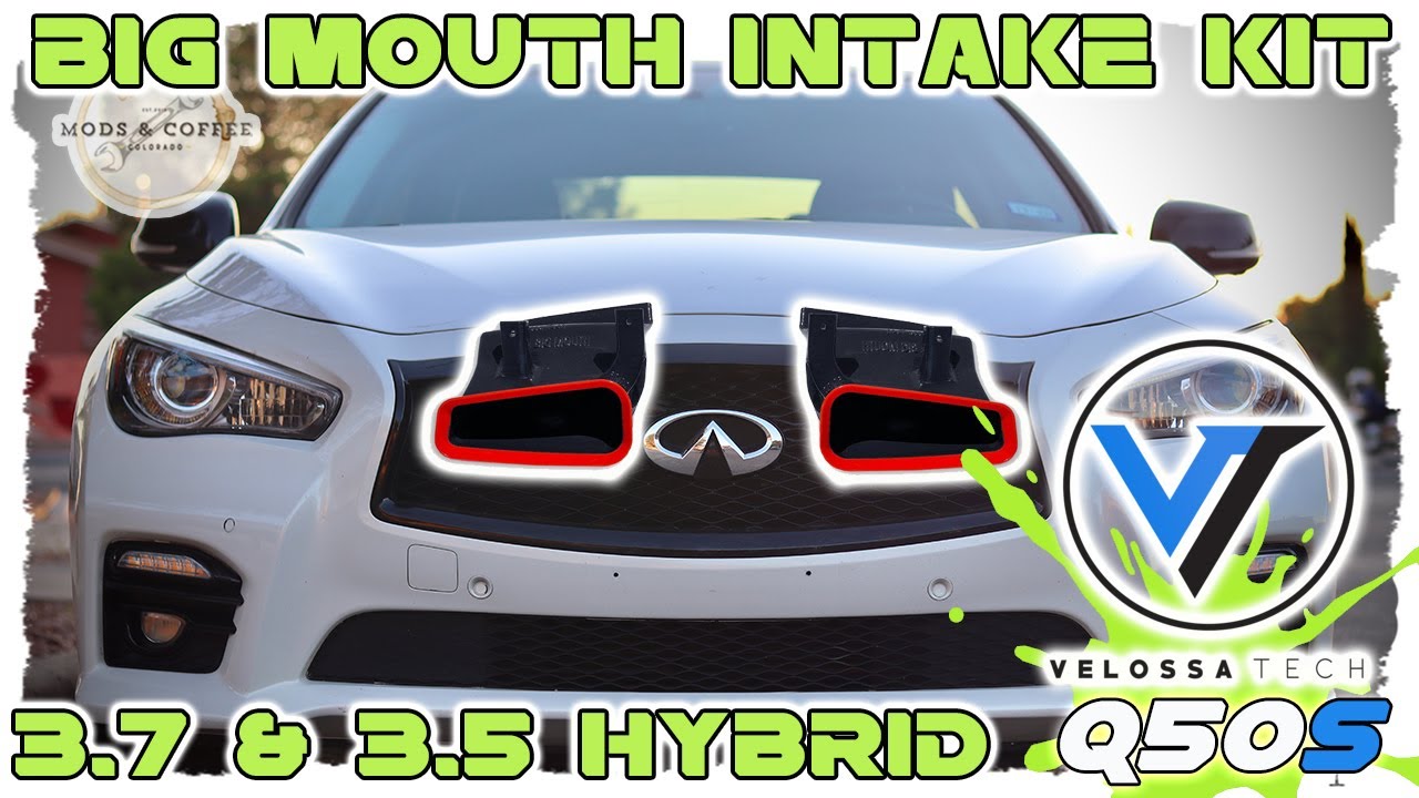 Infiniti Q50: Velossa Tech BIG MOUTH Intake Kit Install DIY FOR 3 7 & 3 5
