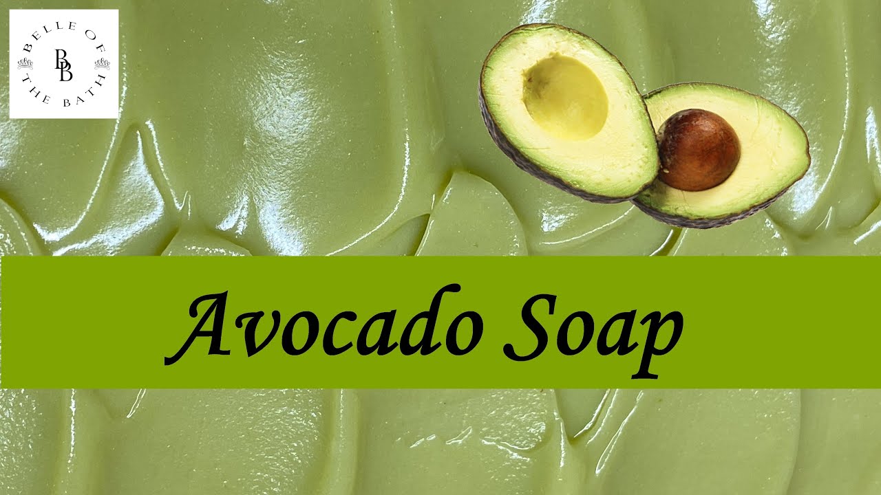 🥑Avocado Soap - w/ FRESH AVOCADO! White Tea & Ginger scented, Cold Process Soap.