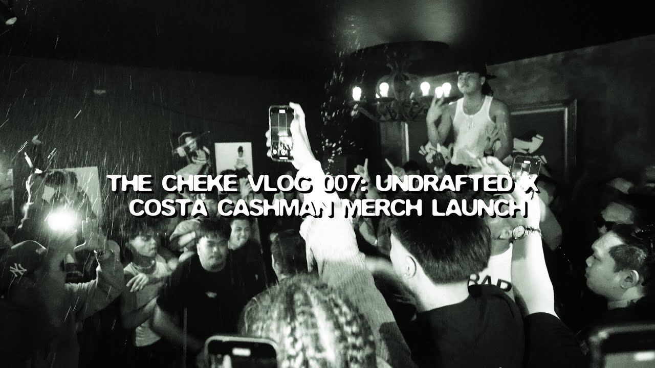 CHEKE VLOG 007 - UNDRAFTED1600 MERCH COLLAB W/ COSTA CASHMAN LAUNCH AT BOOGIE