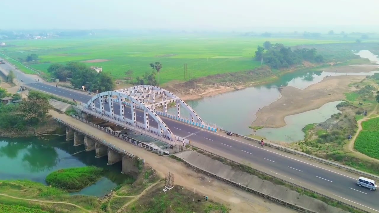 Welcome To Khirpai Bridge Drone View