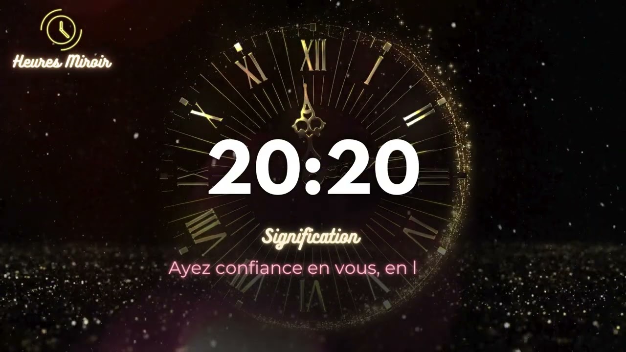 🕰️ Heure miroir 20h20 : Prenez votre temps, l&rsquo;Univers vous guide avec sagesse ! 🌙✨