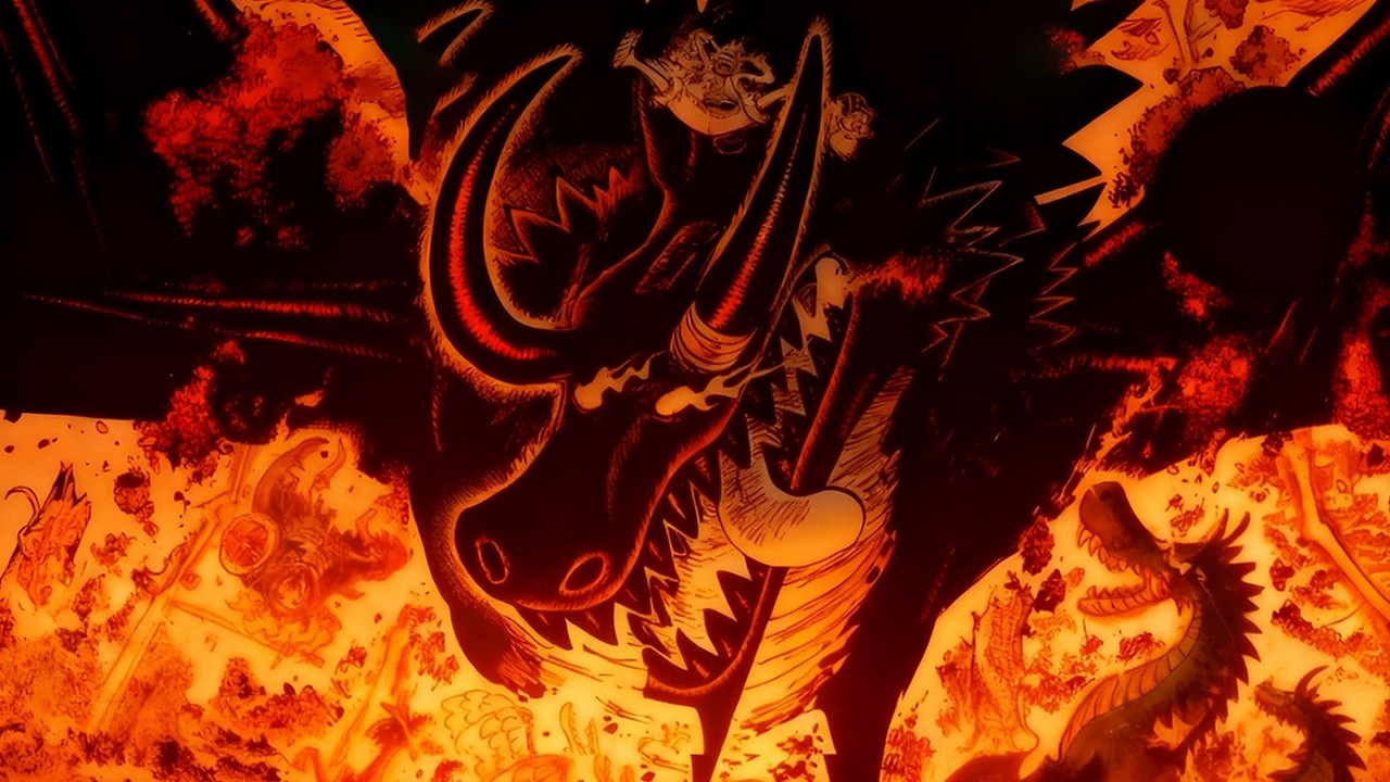 Loki Dragon and Luffy Gear 5 - Animation One Piece 1174