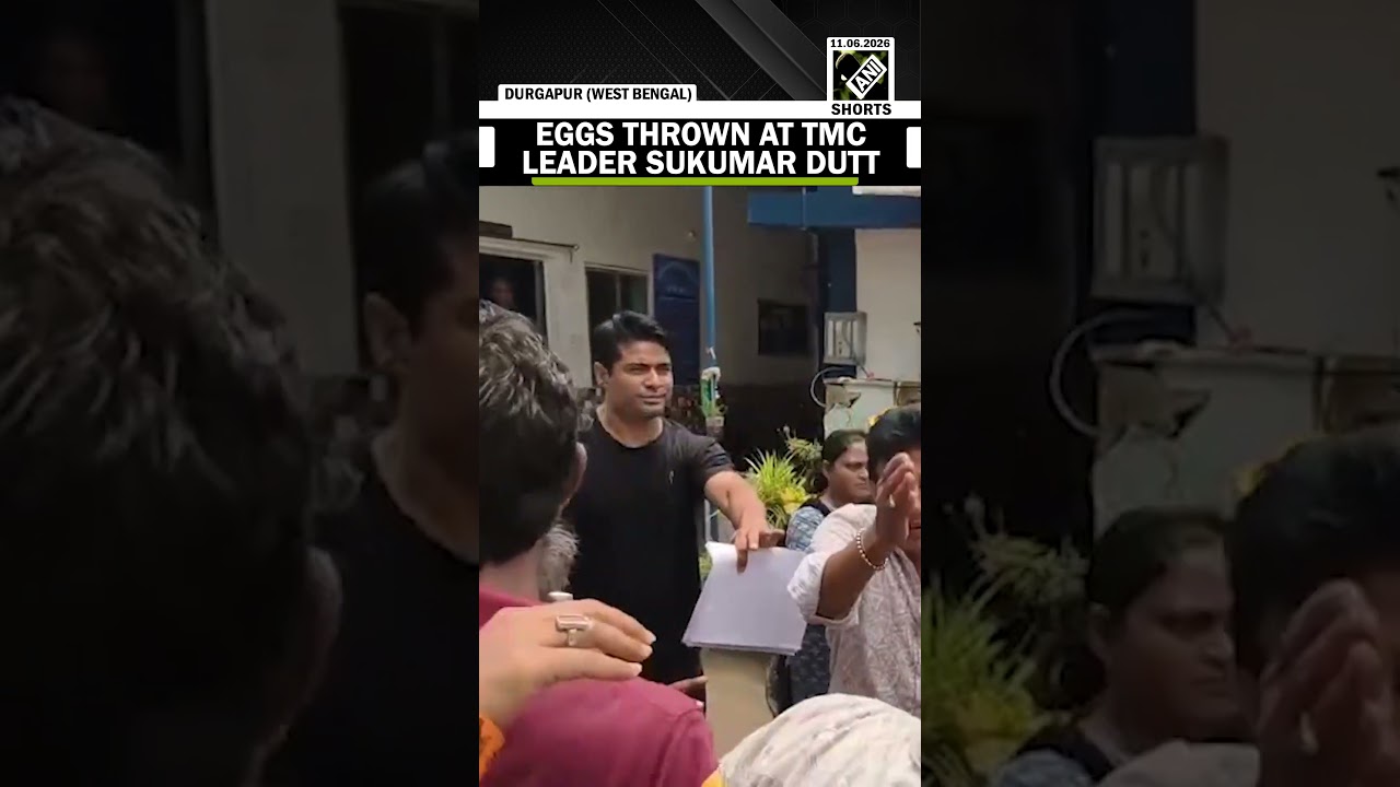 BJP workers protest and throw eggs at arrested TMC leader in Durgapur court transfer