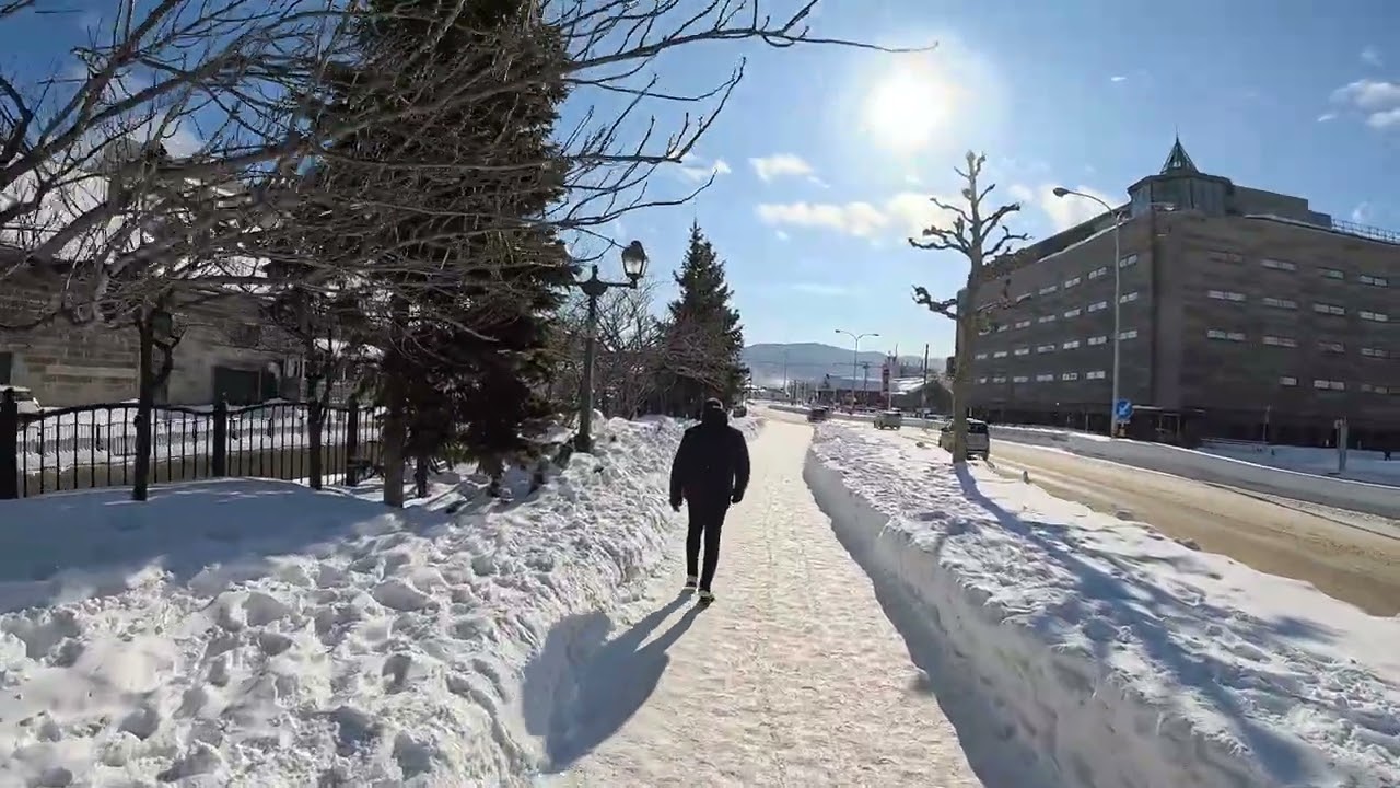 Otaru Canal Hokkaido, Japan Walking Tour 