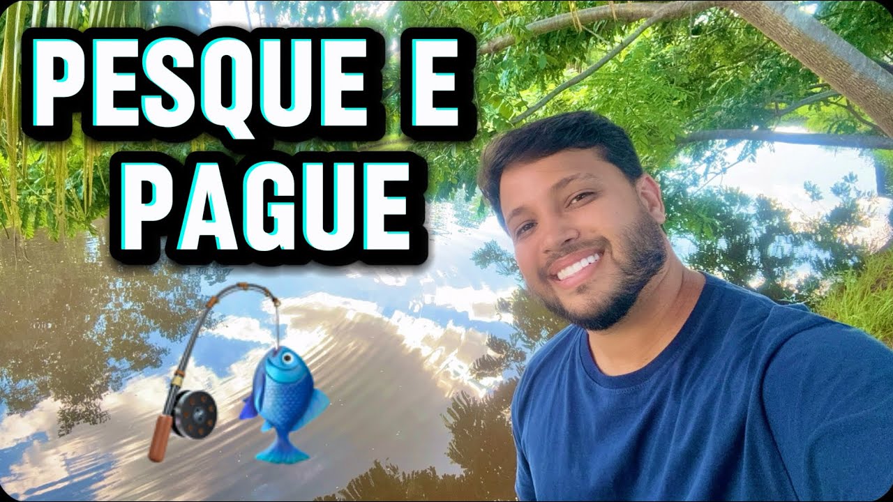 Estou em um pesque-pague maravilhoso