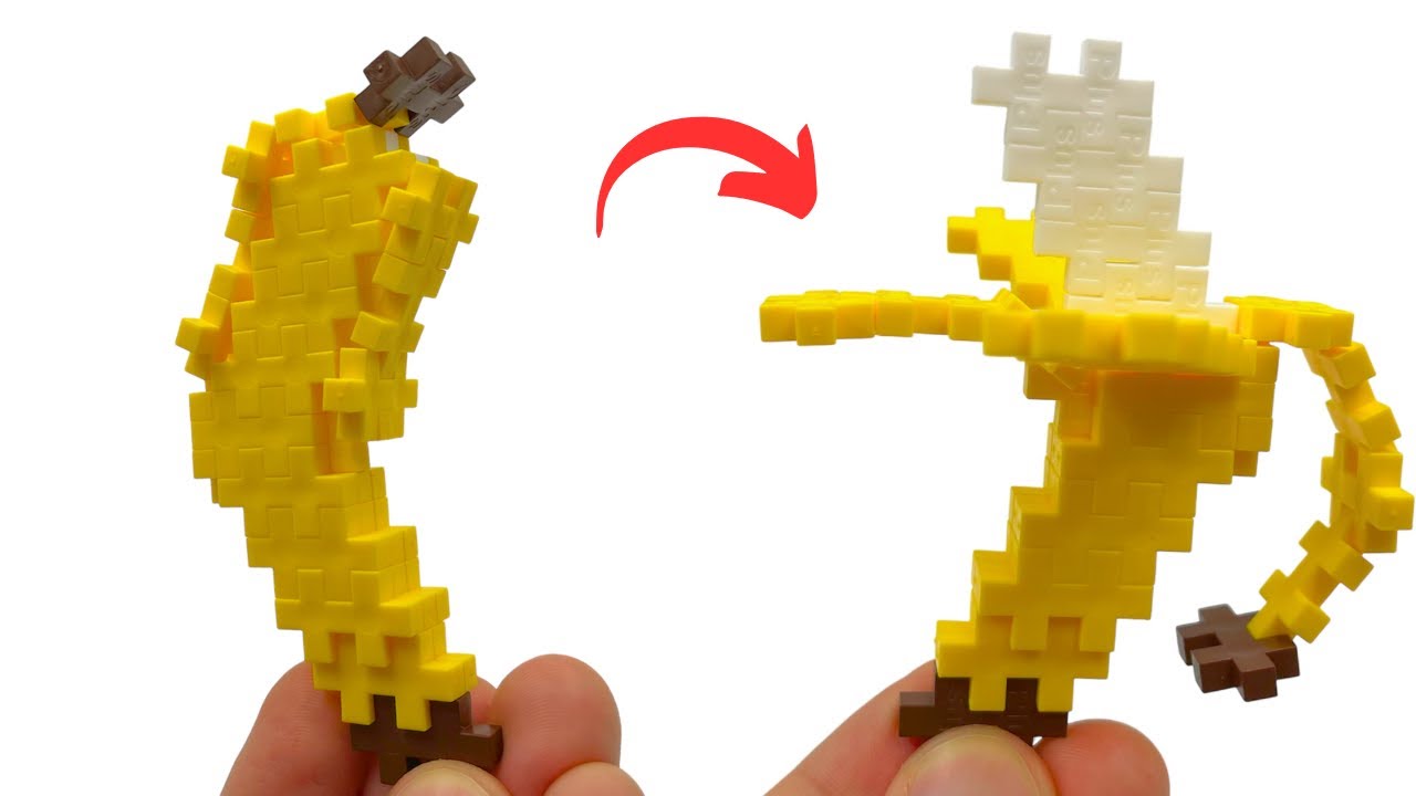 Plus-Plus Peelable Banana Step-by-Step Instructions