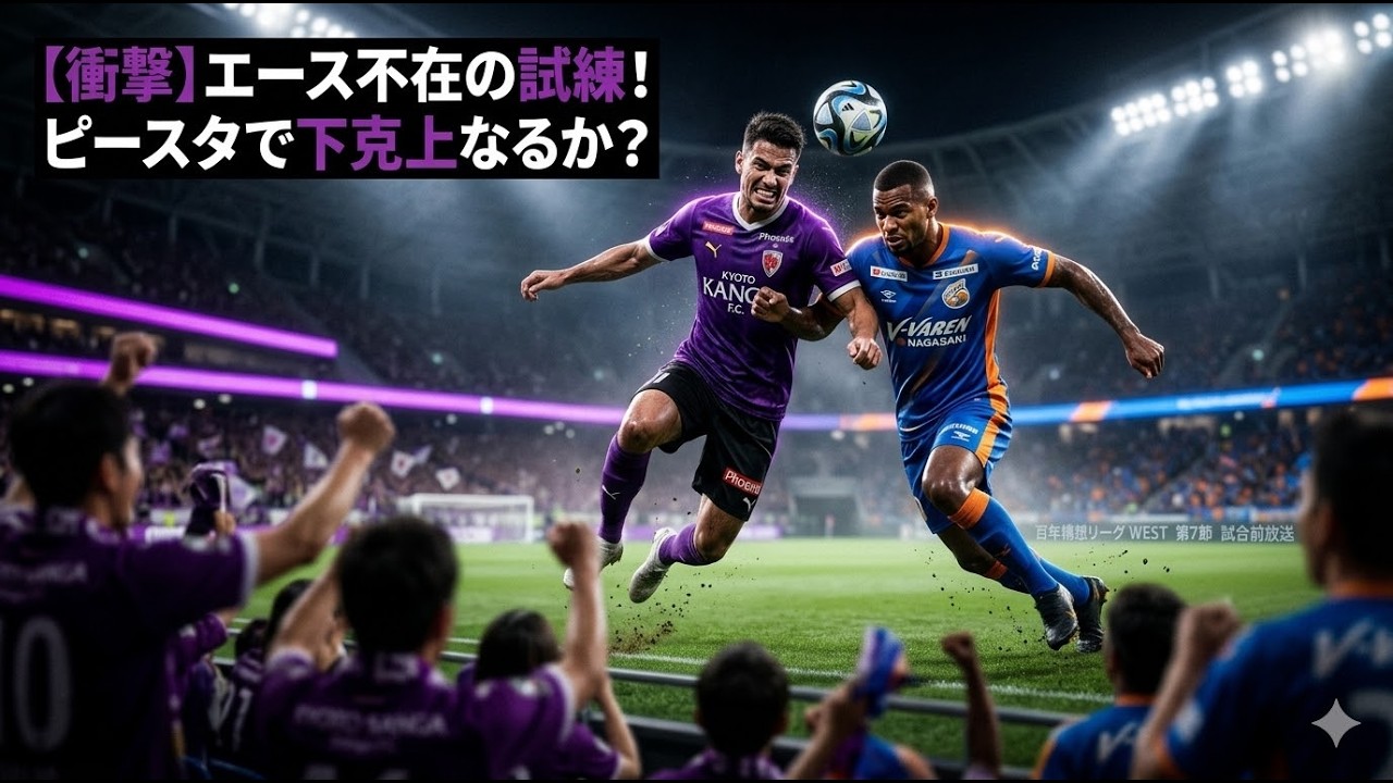 【京都サンガF.C. vs V・ファーレン長崎】セレッソ戦の逆転負けを徹底分析！ハイプレスの限界とラファエル不在の危機を救うのは誰だ？若手の台頭と勝点3へのシナリオ