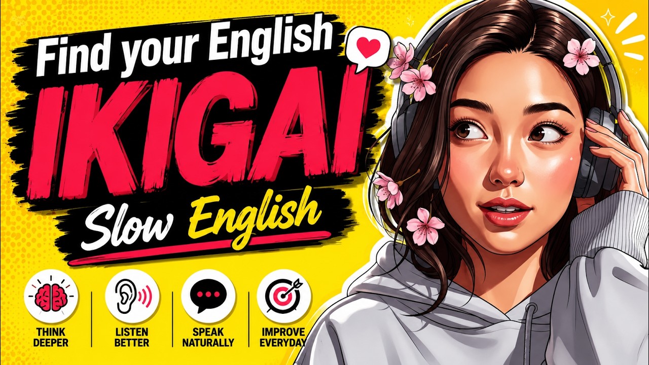 Japanese Secret to Happiness: Ikigai Explained | Learn English Podcast (A2–B1 Book Summary)