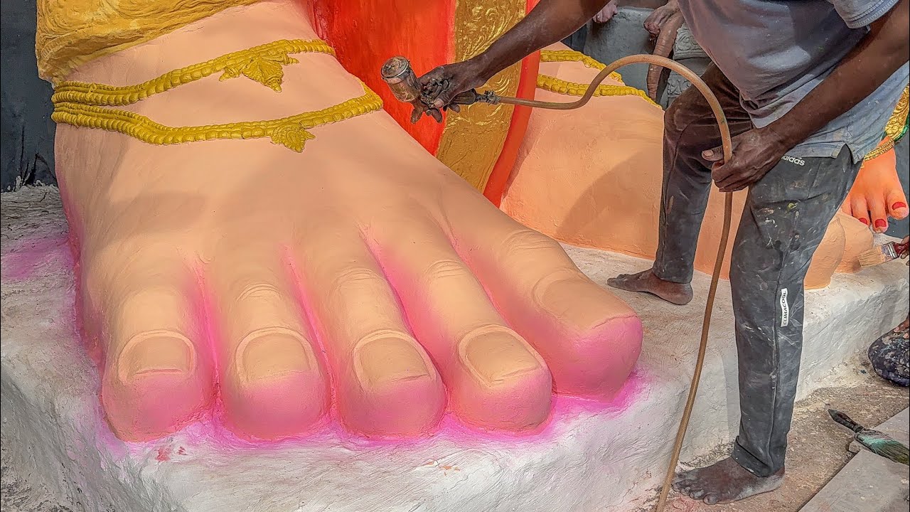 India's Big Khairatabad Ganesh Padalu Painting 2025 | Khairatabad Ganesh Updates 2025 | Big Ganesh 