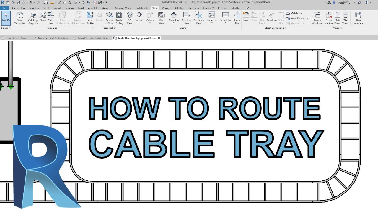 Обзор Revit — как проложить кабельный лоток