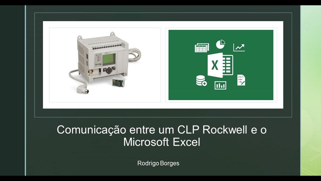 Comunicação entre um CLP Rockwell e o Microsoft Excel